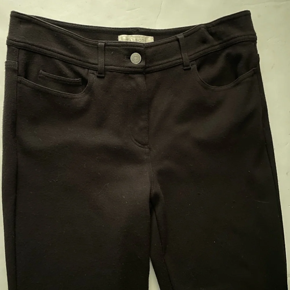 Talbots Black Relax pants Sz 8 Petite